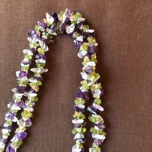 Beaded multicolored necklace.